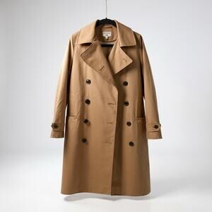 Women’s Uniqlo x Ines de la Fressange Lined Trench Coat  in tan cotton-blend